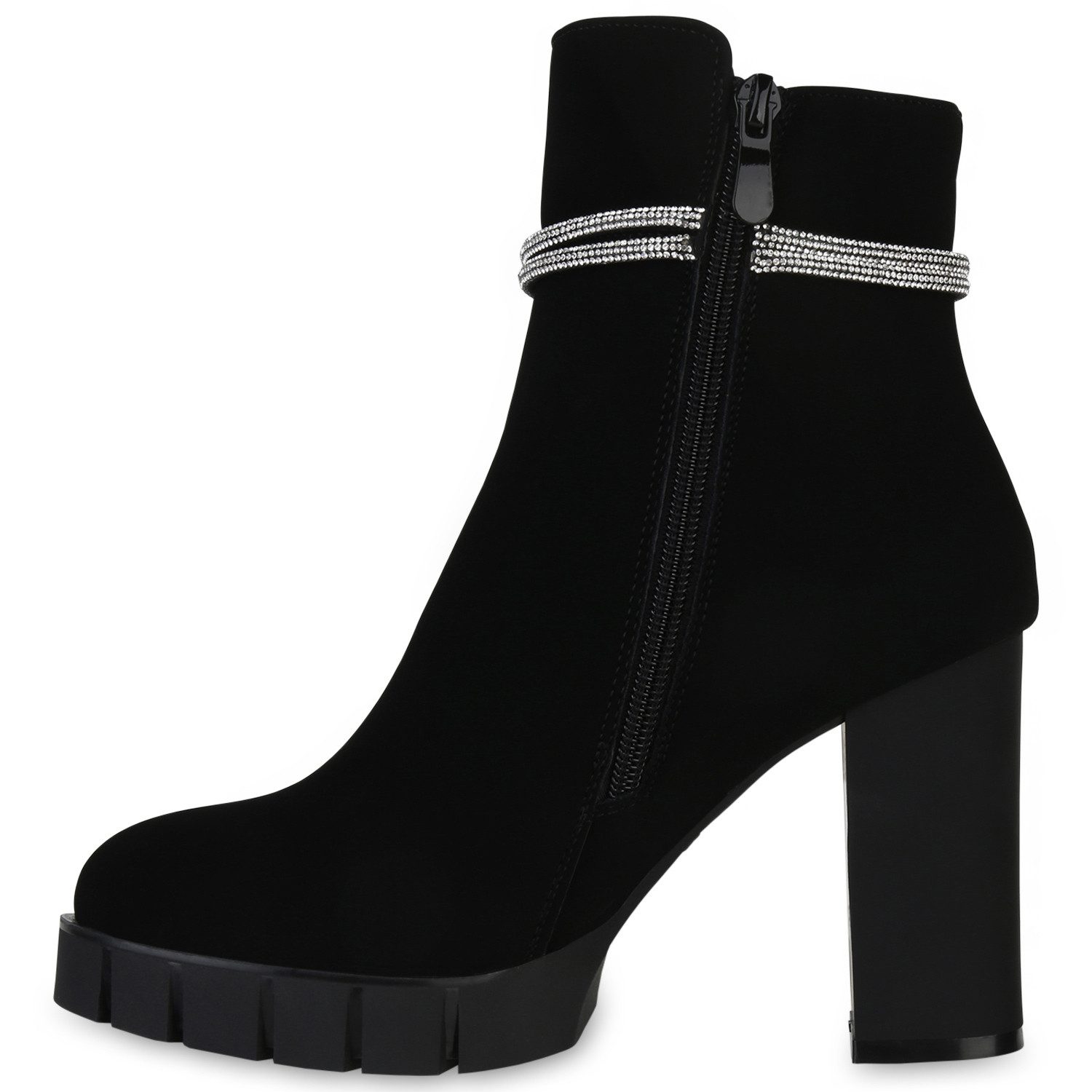 VAN HILL 840506 Stiefelette Damen Leicht Gefütterte Klassische Stiefeletten günstig online kaufen