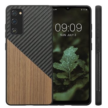 kwmobile Handyhülle Hülle für Samsung Galaxy S20 FE, Holz Handy Schutzcase - Handy Case Schutzhülle - Smartphone Cover