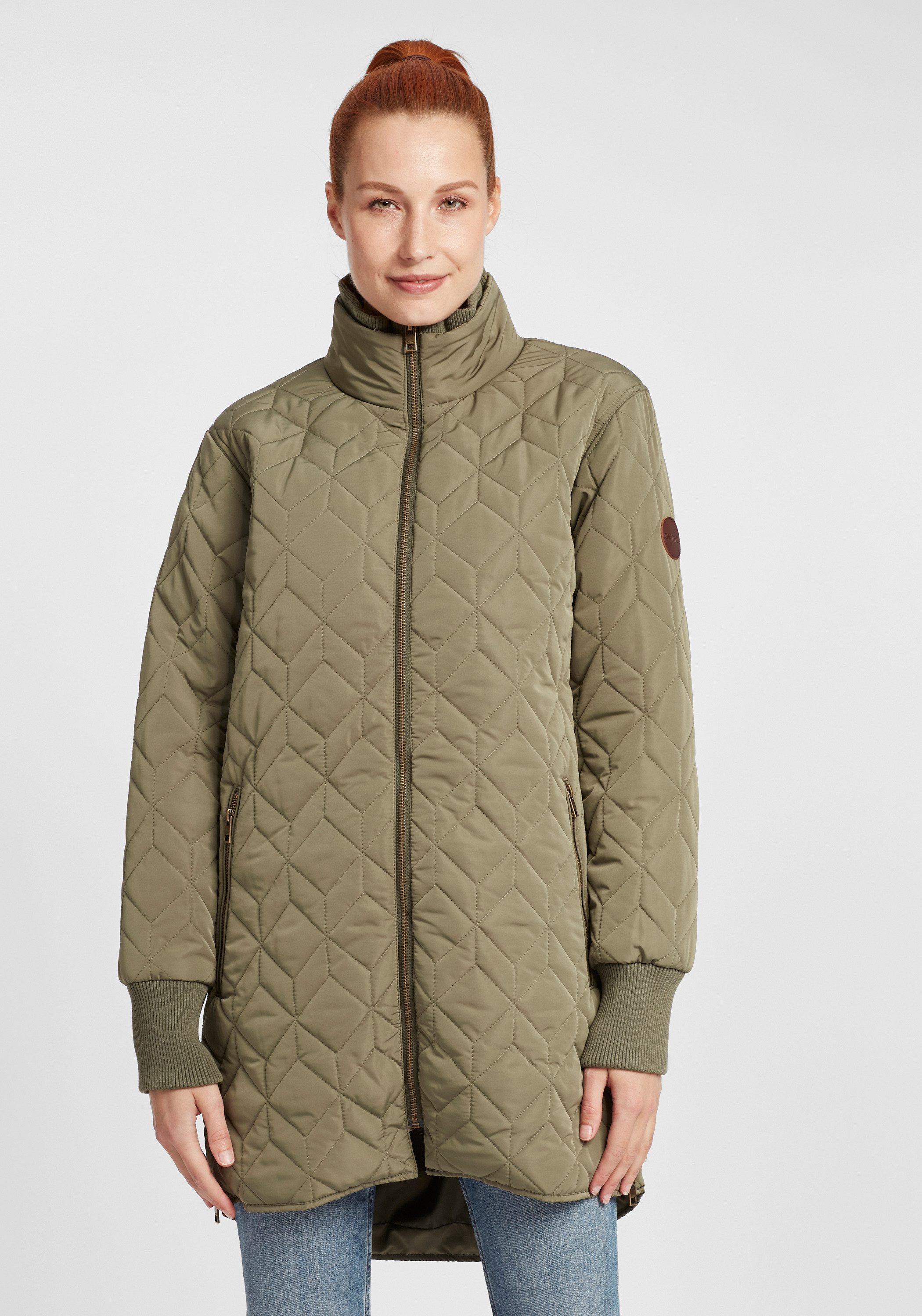 OXMO Steppjacke OXAlarar Übergangsjacke mit Kapuze