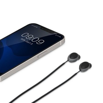 kwmobile 2x Halteband für Samsung Galaxy Buds 2 Headphones Headset-Halterung, (1-tlg., Kopfhörer Halter Band Strap in Weiß matt Schwarz)