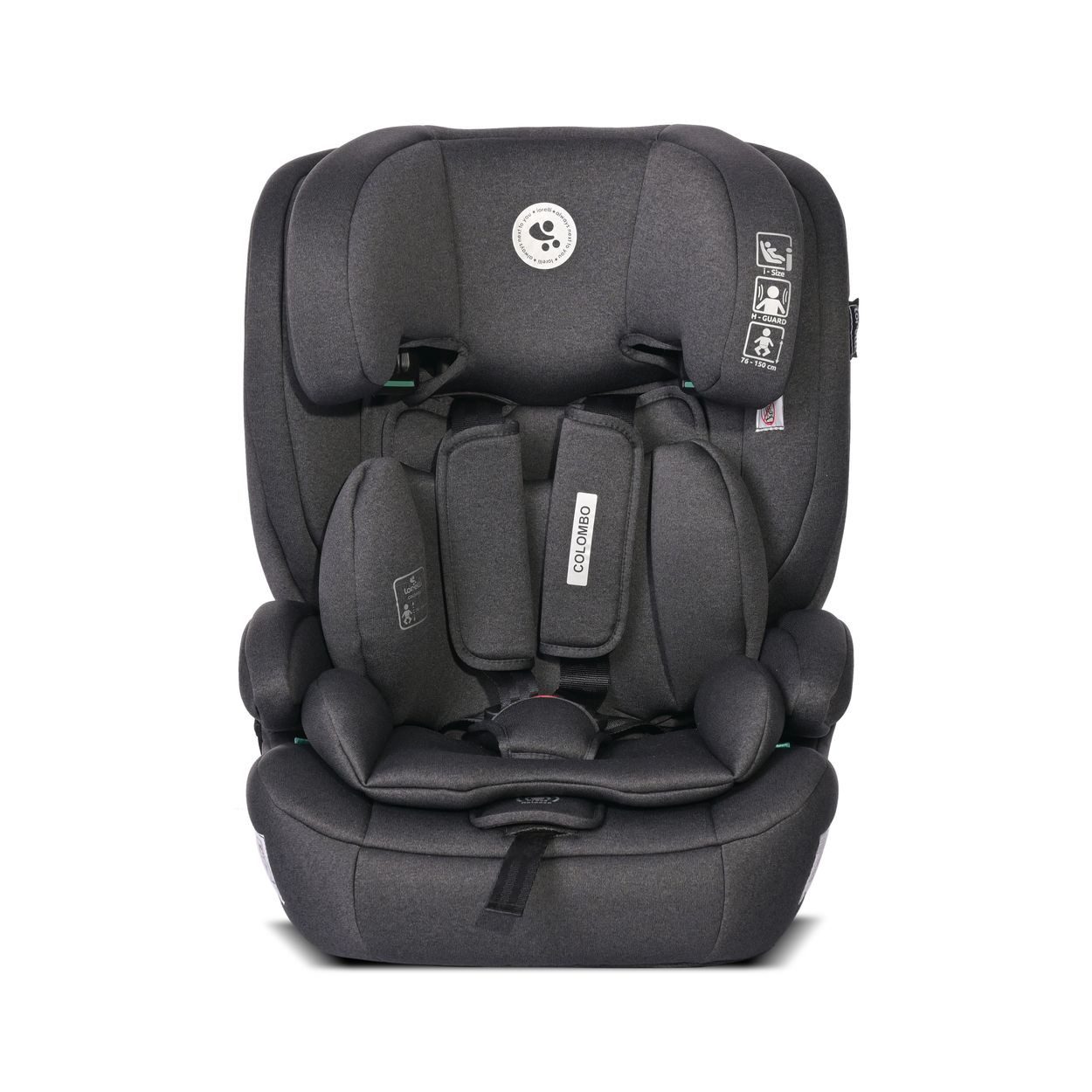 Lorelli Autokindersitz Colombo (76-150 cm), ab: 1.25, bis: 12, Kopfstütze, verstellbar, SPS-System, i-Size