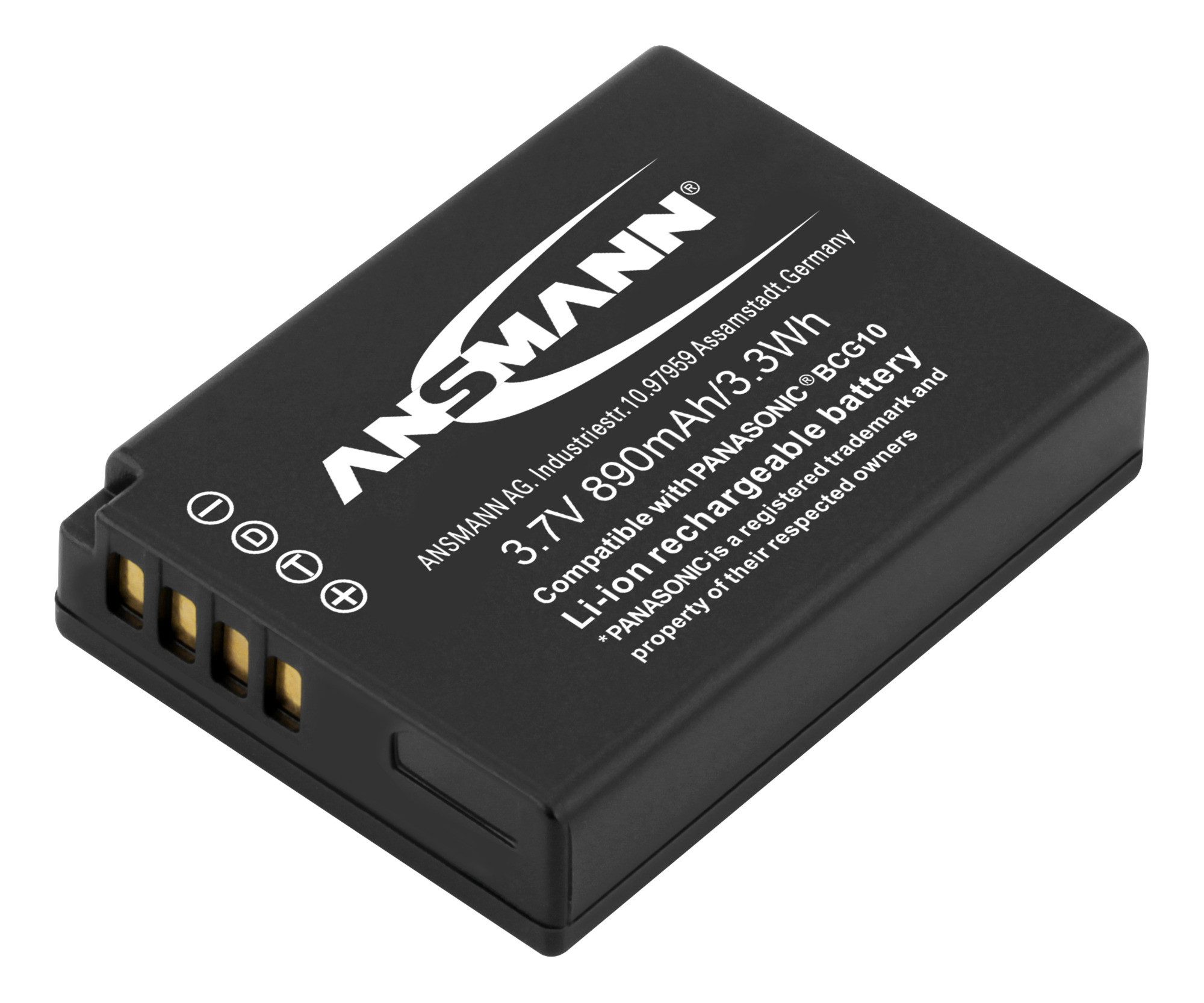 ANSMANN AG ANSMANN Akkupack A- Pan BCG 10 E Akku 890 mAh (3.7 V)
