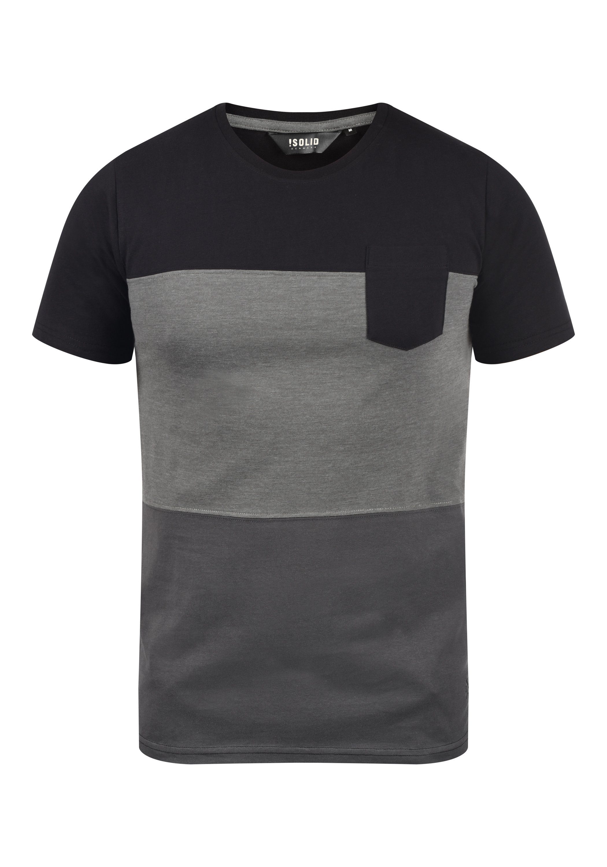 !Solid (9000) Black Rundhalsshirt SDMingo T-Shirt