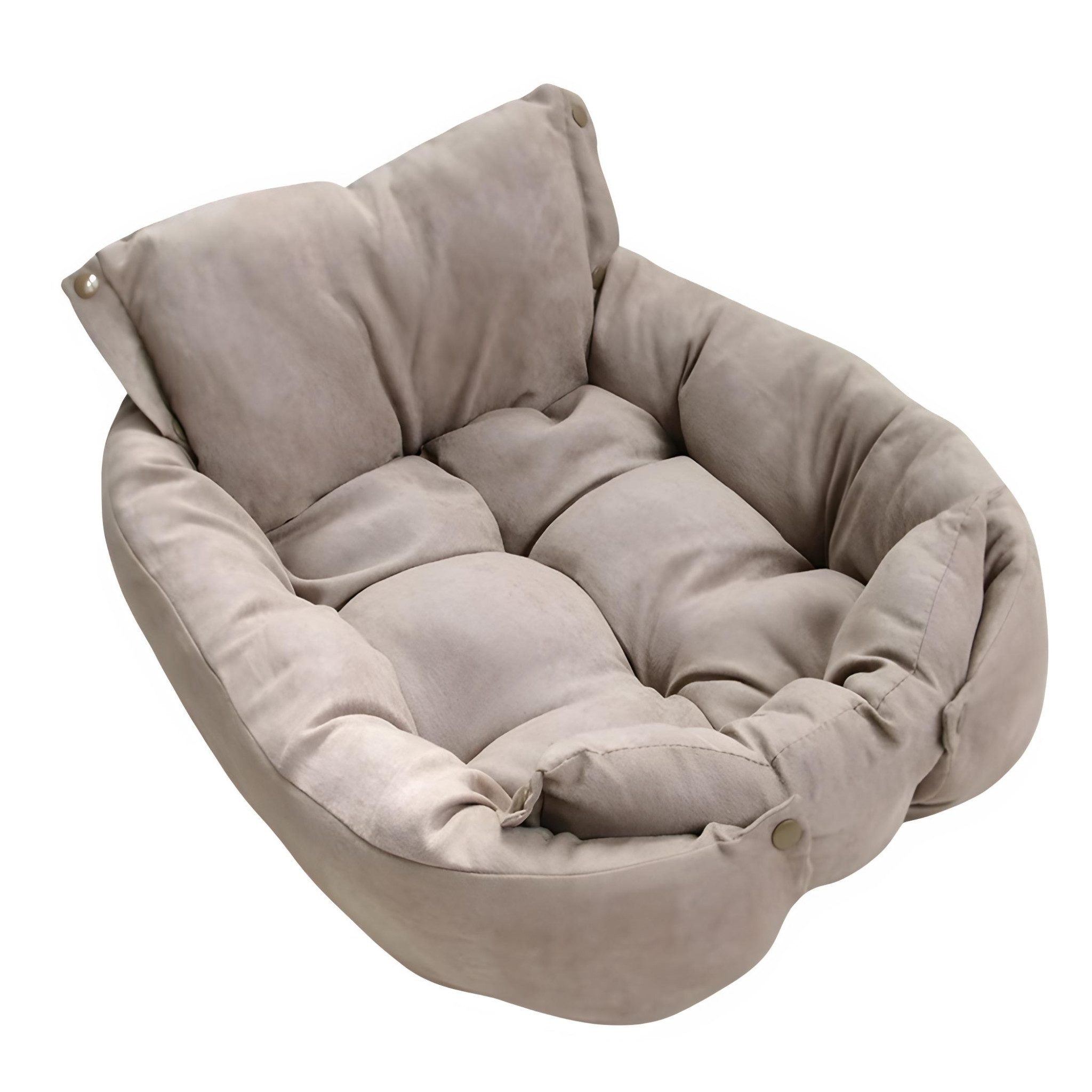 HS.SUPPLY Tierbett 3-in-1 Hundebett waschbar – Verstellbares Haustierbett als Sofa, Multifunktionales Design, Maschinenwäsche geeignet