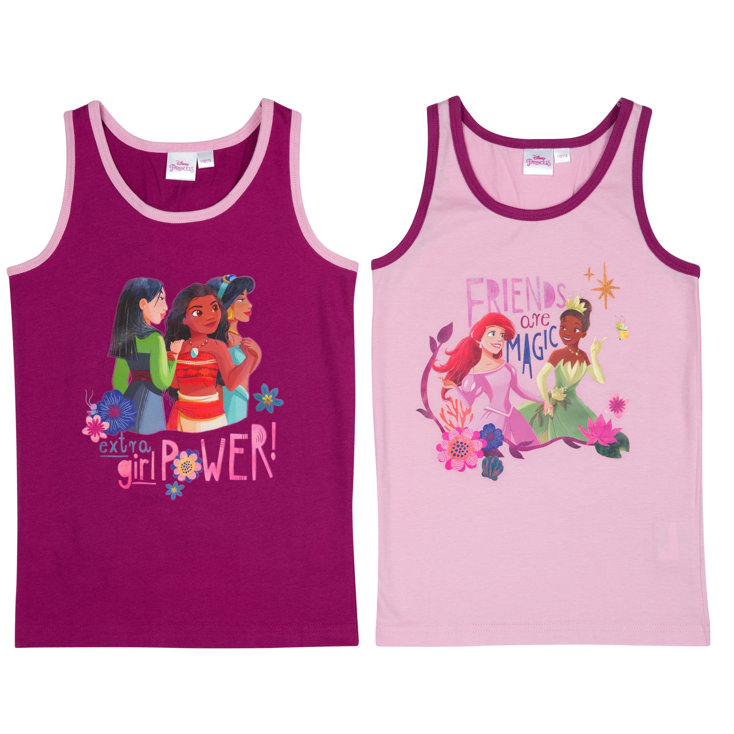 Unterhemd Disney - Prinzessin - extra Girl Power - Friends are Magic (2er Pack)