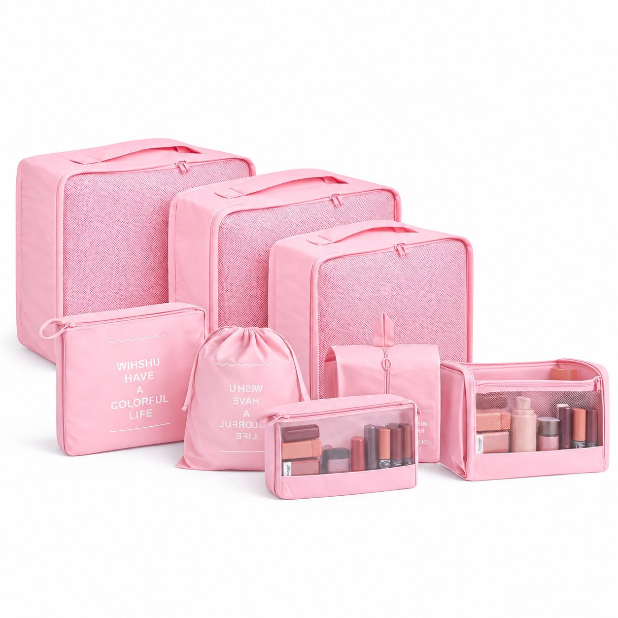 Everhomely® Kofferorganizer Packtaschen und Packwürfel für Reisen (Set)