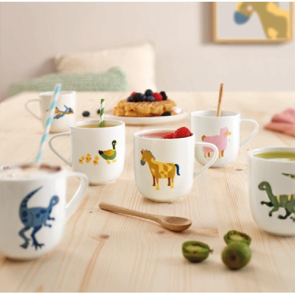 ASA SELECTION Platzset Asa Tischset Coppa Kids Velociraptor Vincent Blau (46x33cm) – Bild 3 von 4