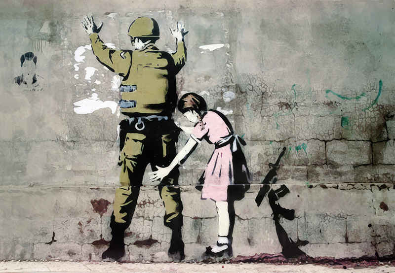 Close Up Poster Banksy Poster Soldat und Mädchen 59 x 42 cm