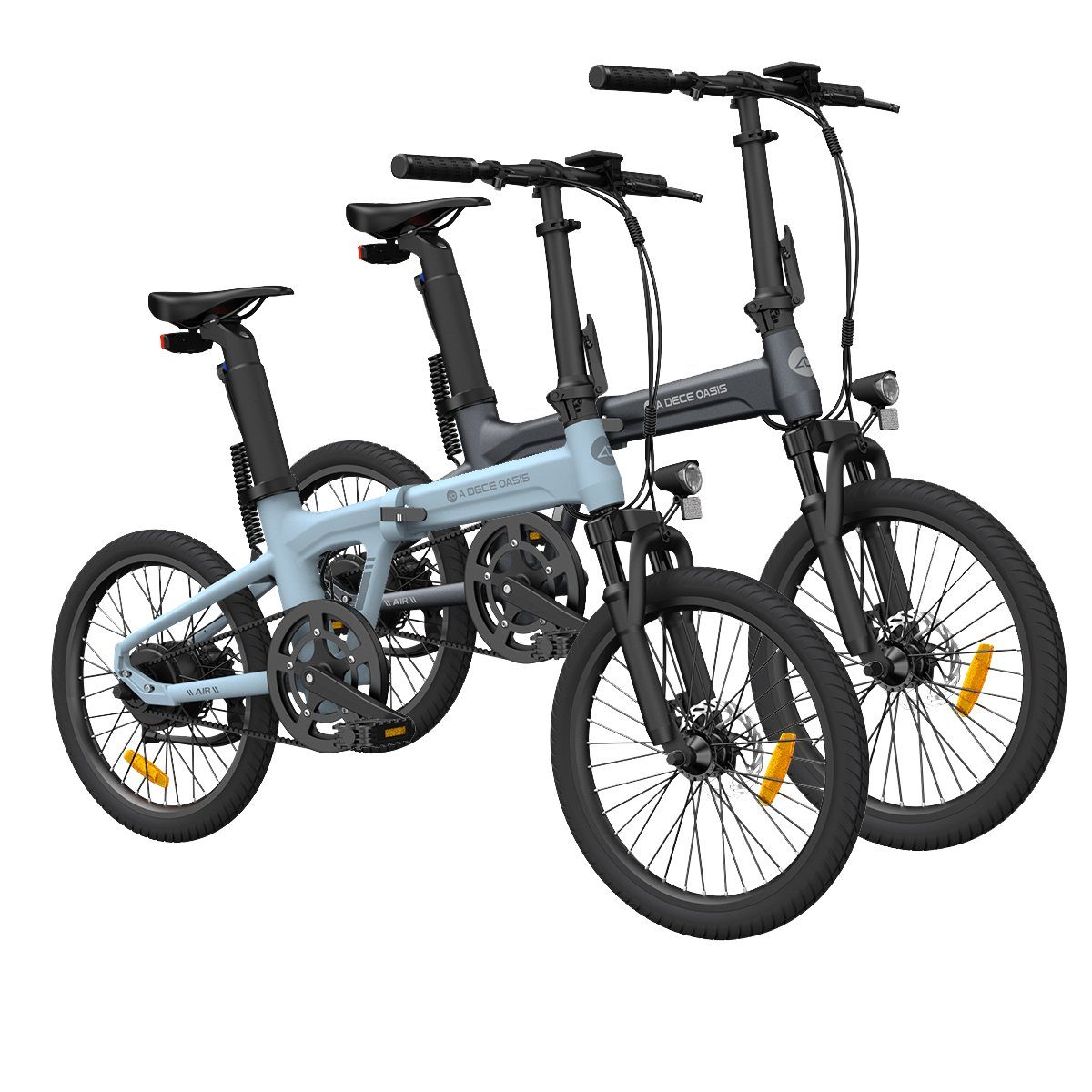 ADO E-Bike 2× Air 20S E-Fahrrad Faltbar, klapprad Riemenantrieb,Citybike, 1  Gang, Hintermotor 250,00 W, ebike Damen/Herren,StVZO