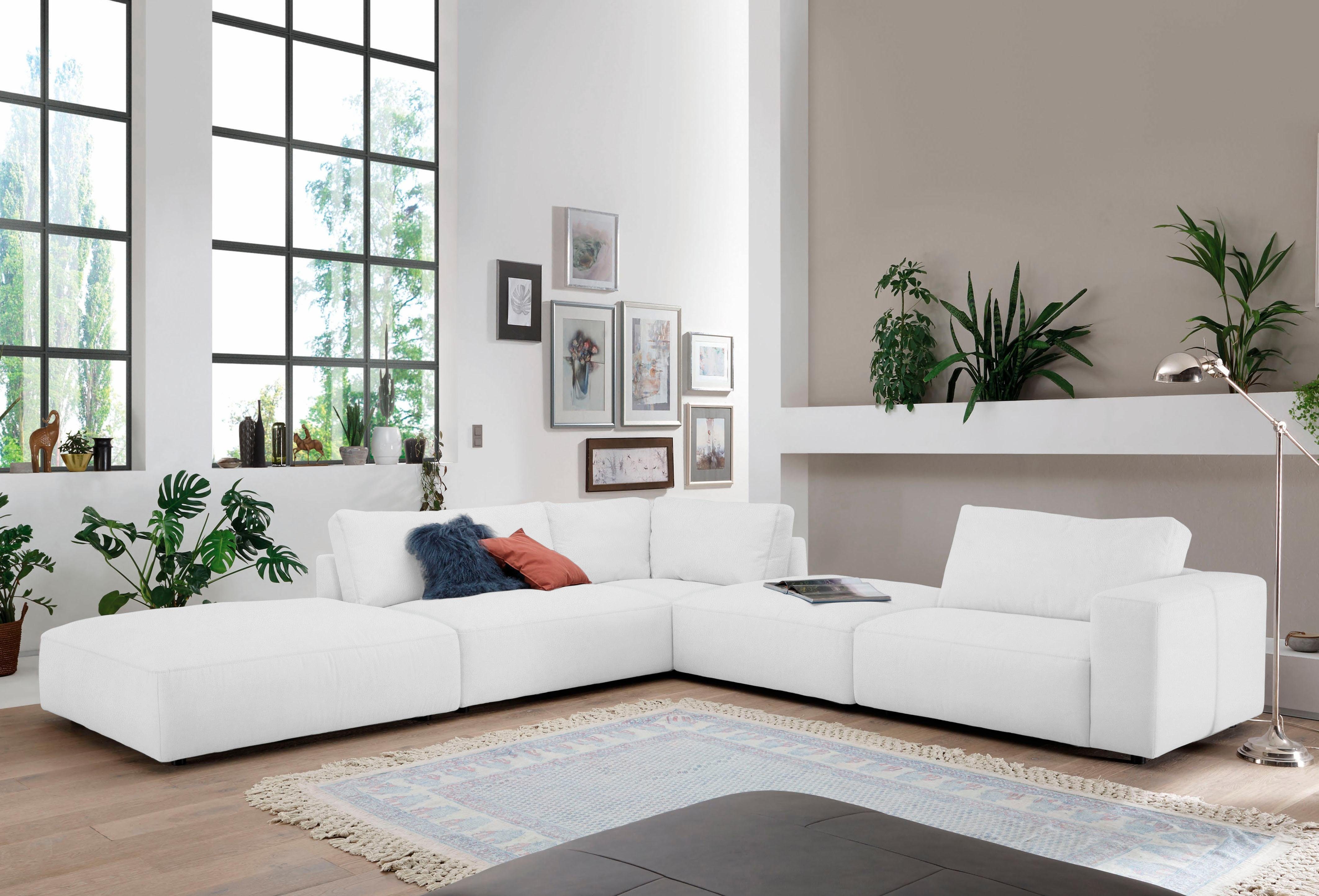 Musterring Ecksofa LUCIA L-Form, in vielen Qualitäten und 4 verschieden Nähten