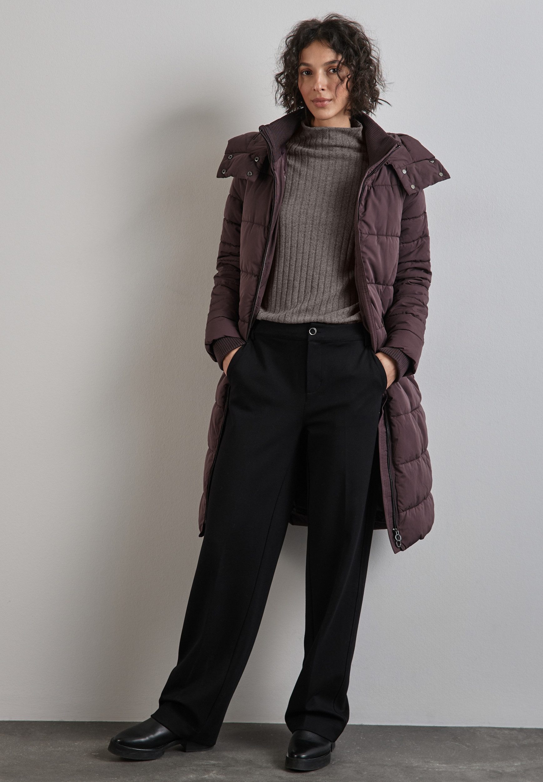 STREET ONE Stehkragenpullover – Langarmshirt mit Turtleneck