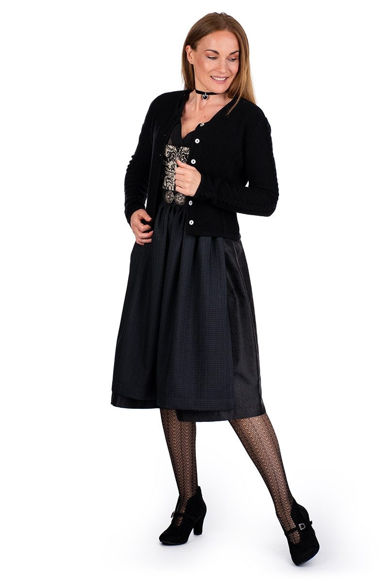 Hammerschmid Trachtenjacke Trachten Strickjacke - LUGANO - oliv, schwarz