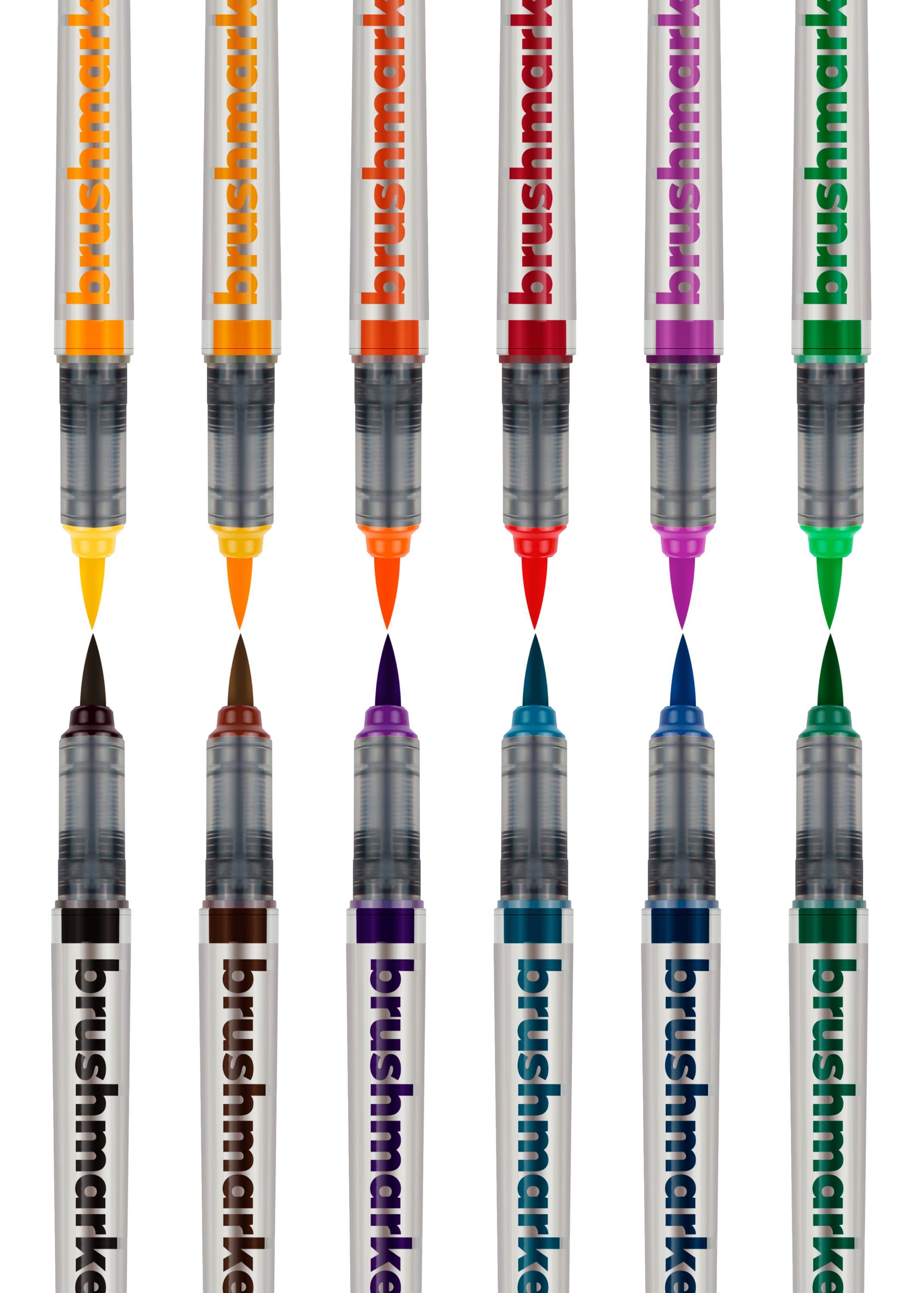 karin Aquarellstifte Brushmarker PRO Set, 12 Farben
