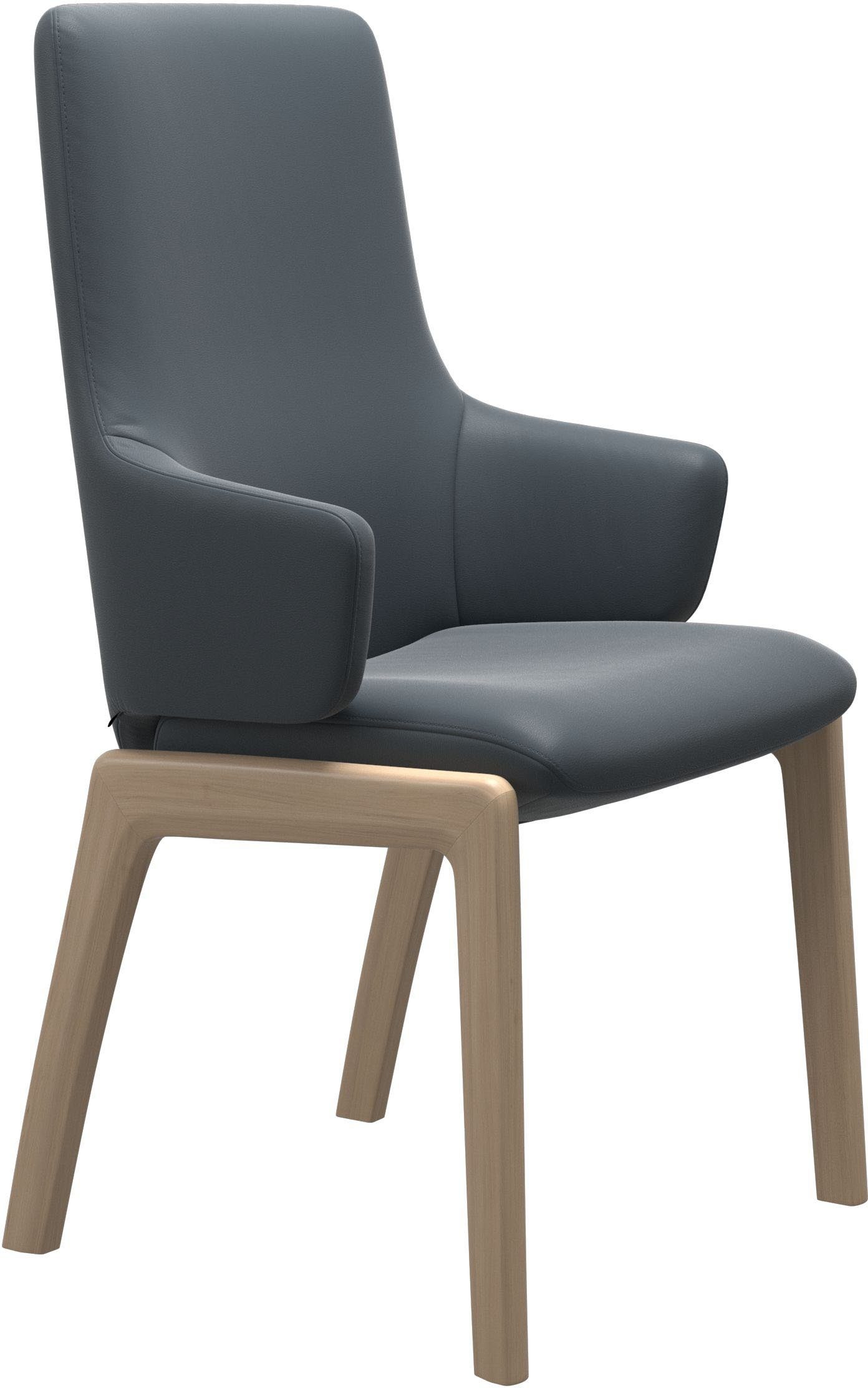 Stressless® Polsterstuhl Laurel, High Back mit Armlehne, Größe L, mit abgerundeten Beinen in Walnuss