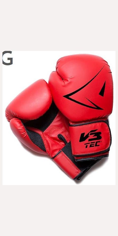 V3Tec Boxhandschuhe NOS CLUB TRAINING Boxhandschuh,rot- rot-schwarz