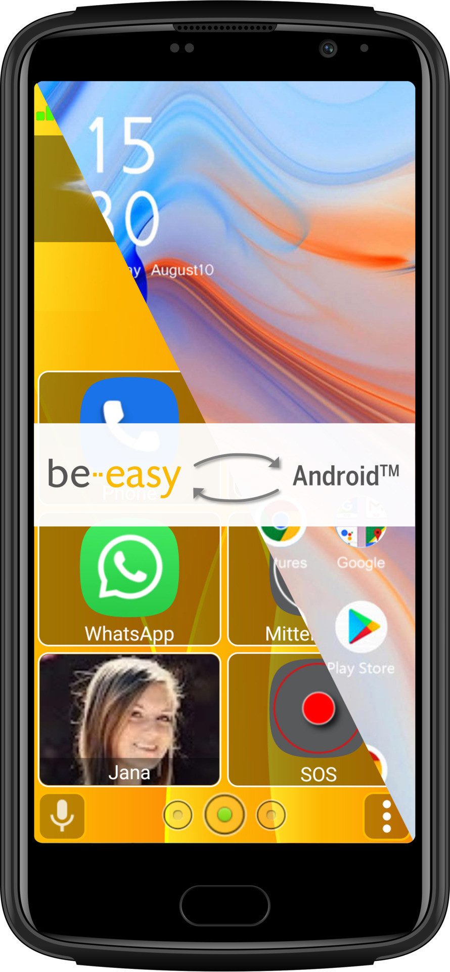 Beafon M7 Lite 4G Senior Smartphone (14 cm/5,5 Zoll, 32 GB Speicherplatz, 13 MP Kamera)