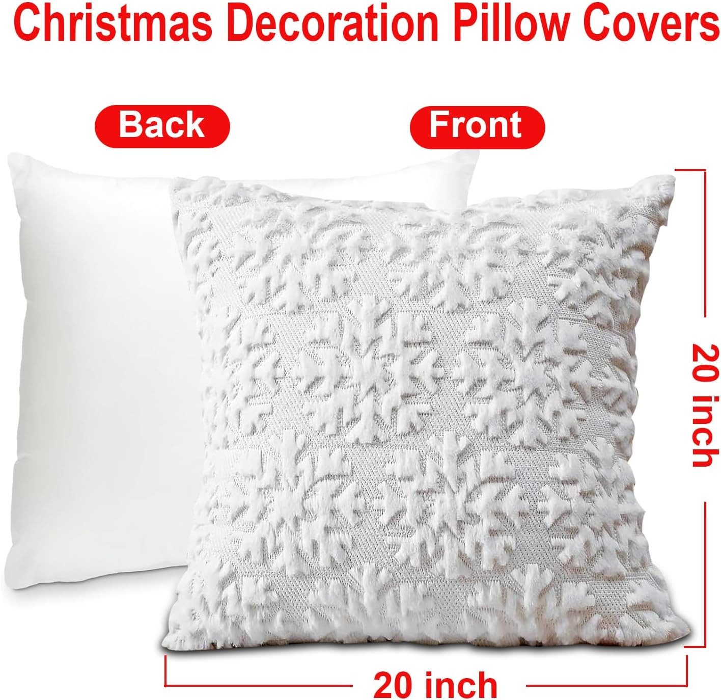 Coonoor Kissenbezug Weihnachten Wolle Kissenbezüge Weicher Plüsch Kurzer Wo günstig online kaufen