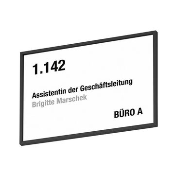 MOEDEL Hinweisschild Türschild A6 Schwarz