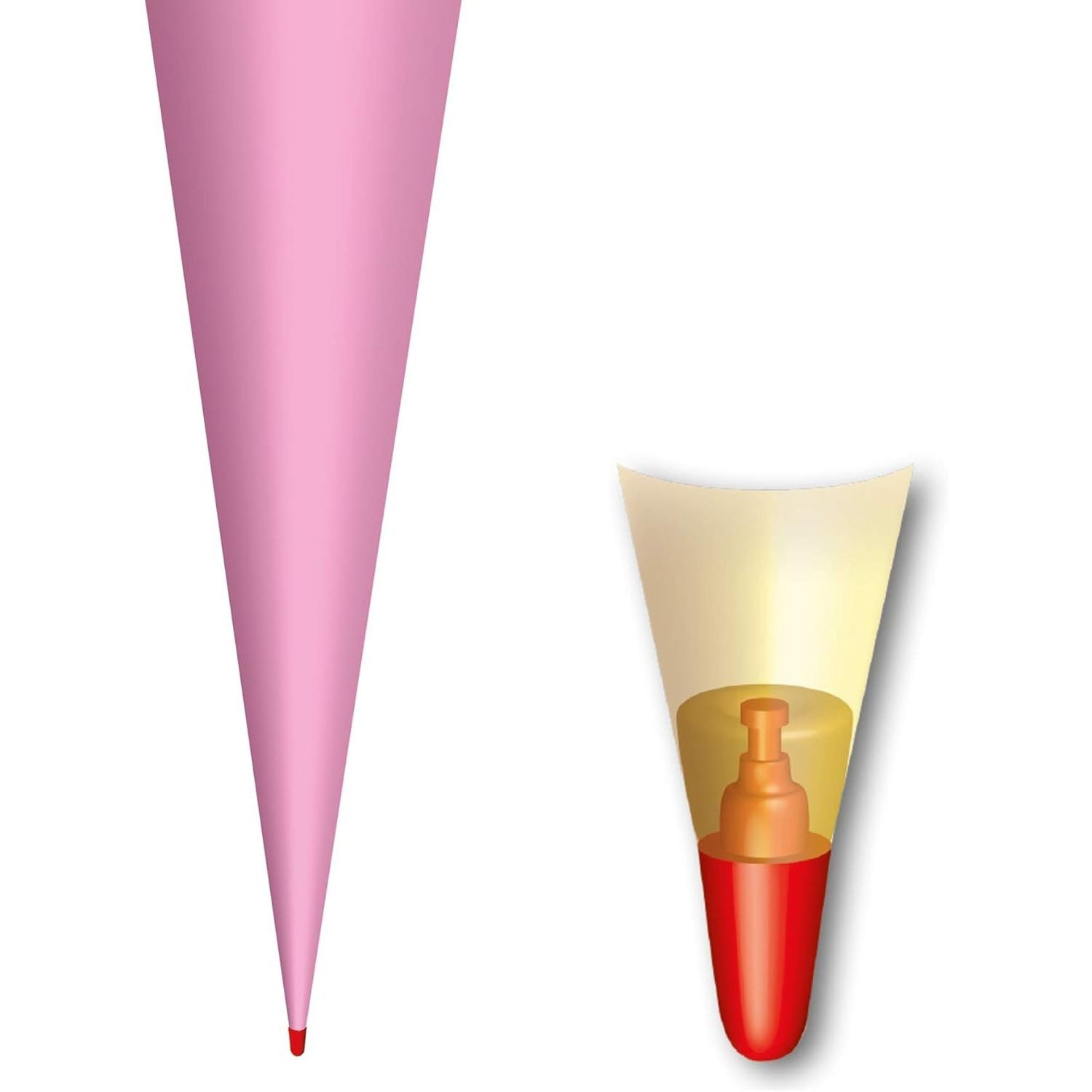 Roth Ideen Schultüte ROTH Bastelschultüte mit Verschluss, 700 mm, rosa – Bild 3 von 5