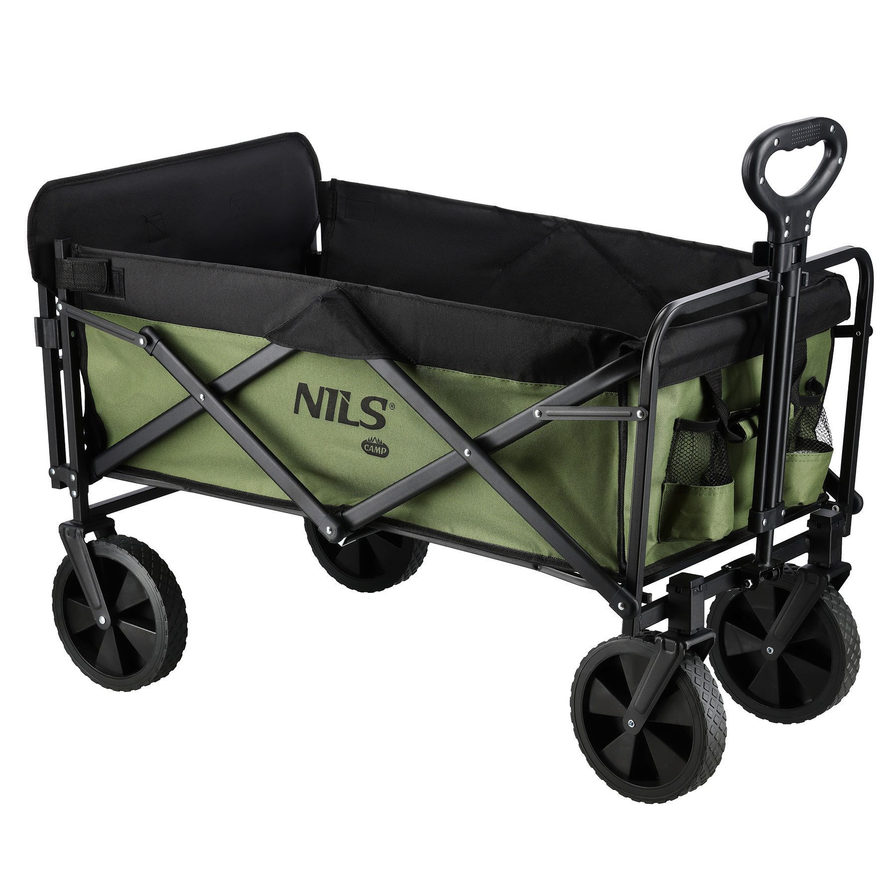 Bollerwagen faltbarer Handwagen Campingwagen Wagen grün