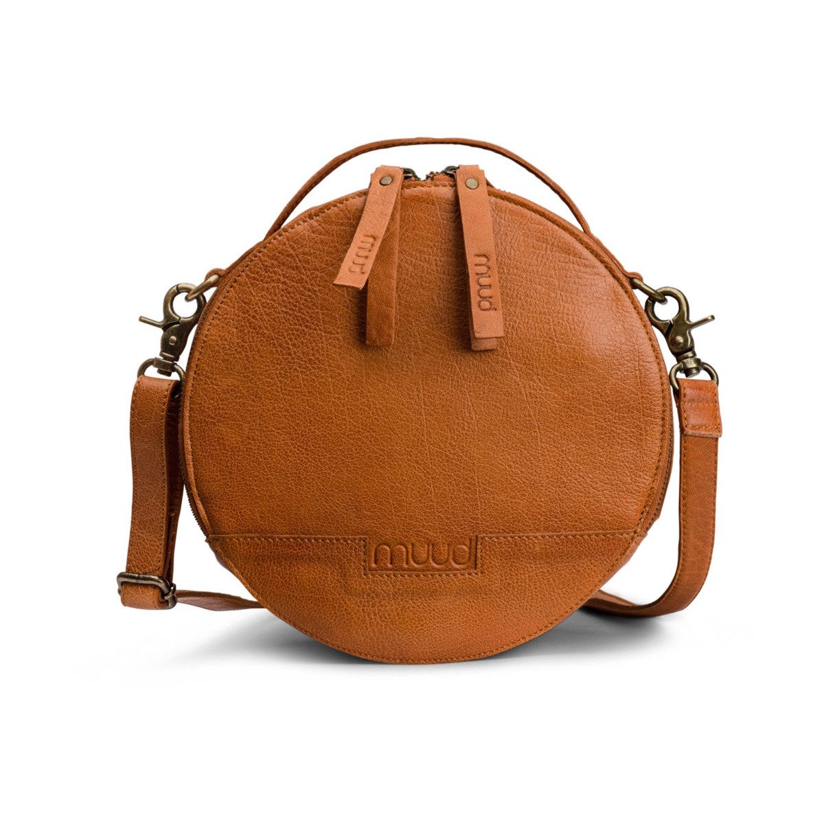 muud Handtasche Ledertasche mit Henkel Bella Whisky