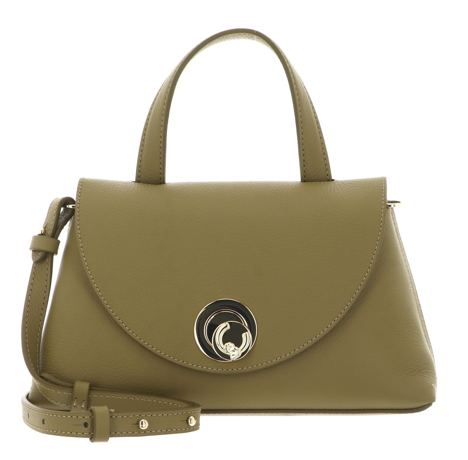 COCCINELLE Umhängetasche Handbag Double Grainy Leather, aus echtem Leder