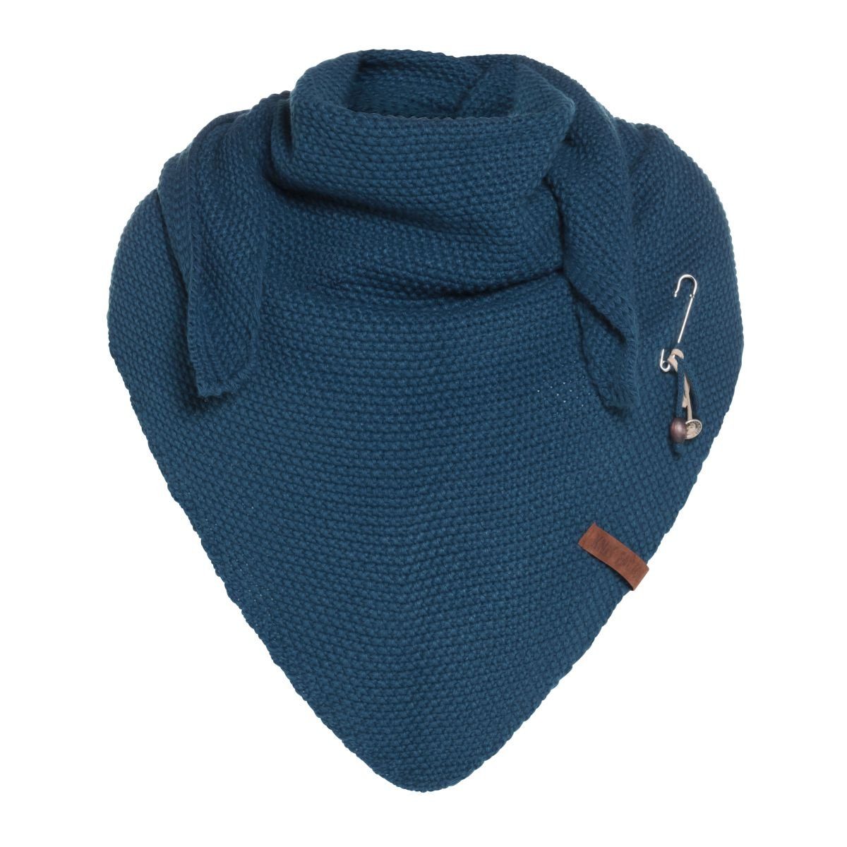 Schal Coco Dreiecksschals 190x85 cm Glatt Dunkelblau