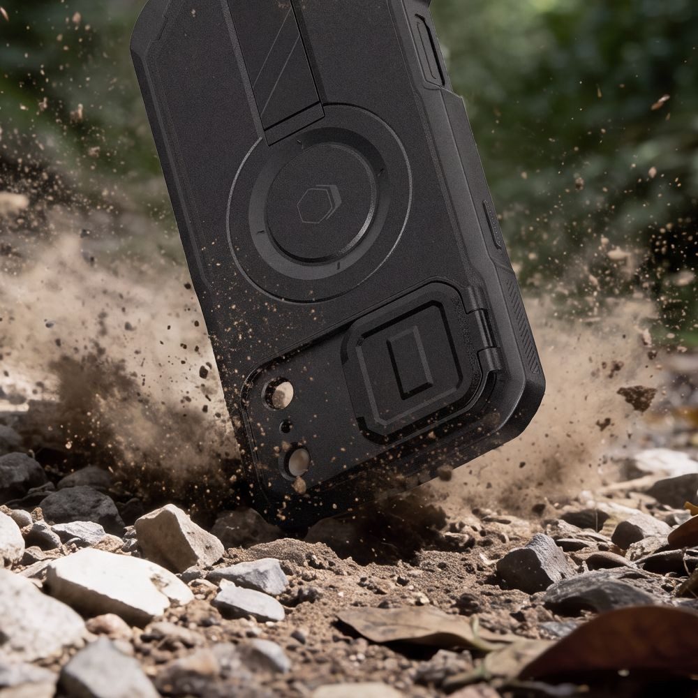TECH PROTECT Handyhülle Panzerhülle Outdoorhülle Aufstellhülle, MagSafe, Ständer, 2 Frontrahmen, stoßfest – Bild 4 von 5