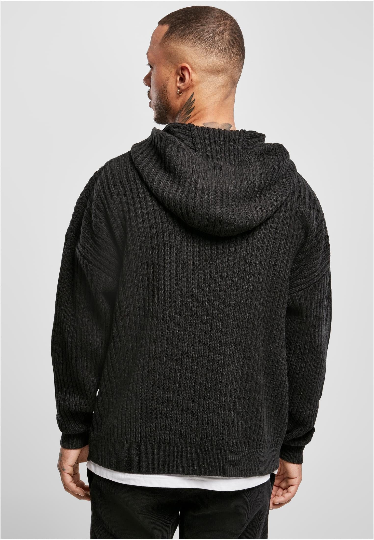 Sweater CLASSICS black Hoody Knitted Herren (1-tlg) URBAN