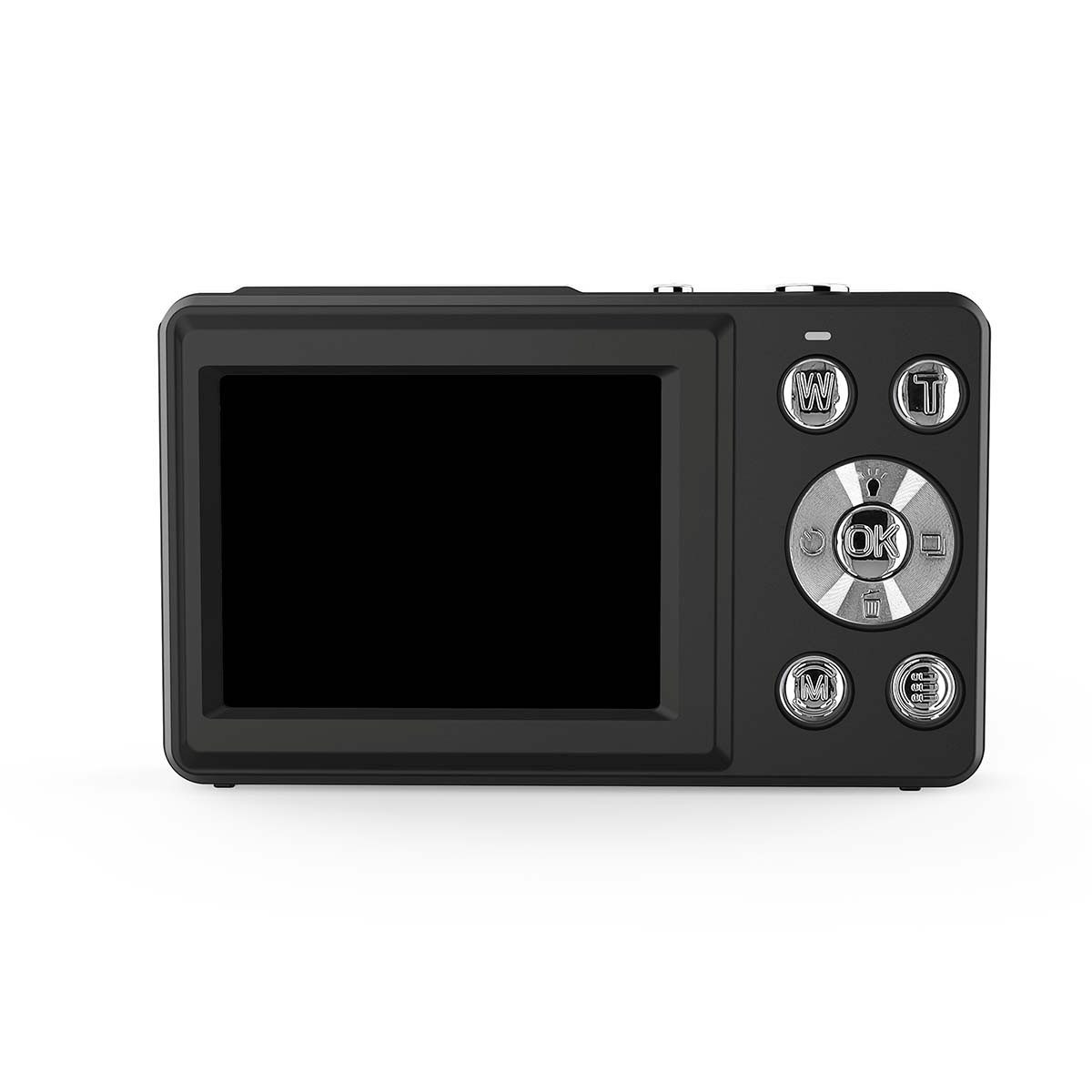 Nedis PCAM2530BK Vollformat-Digitalkamera (48 MPixel, 4K-Video, dualer Bildschirm für Selbstaufnahmen)