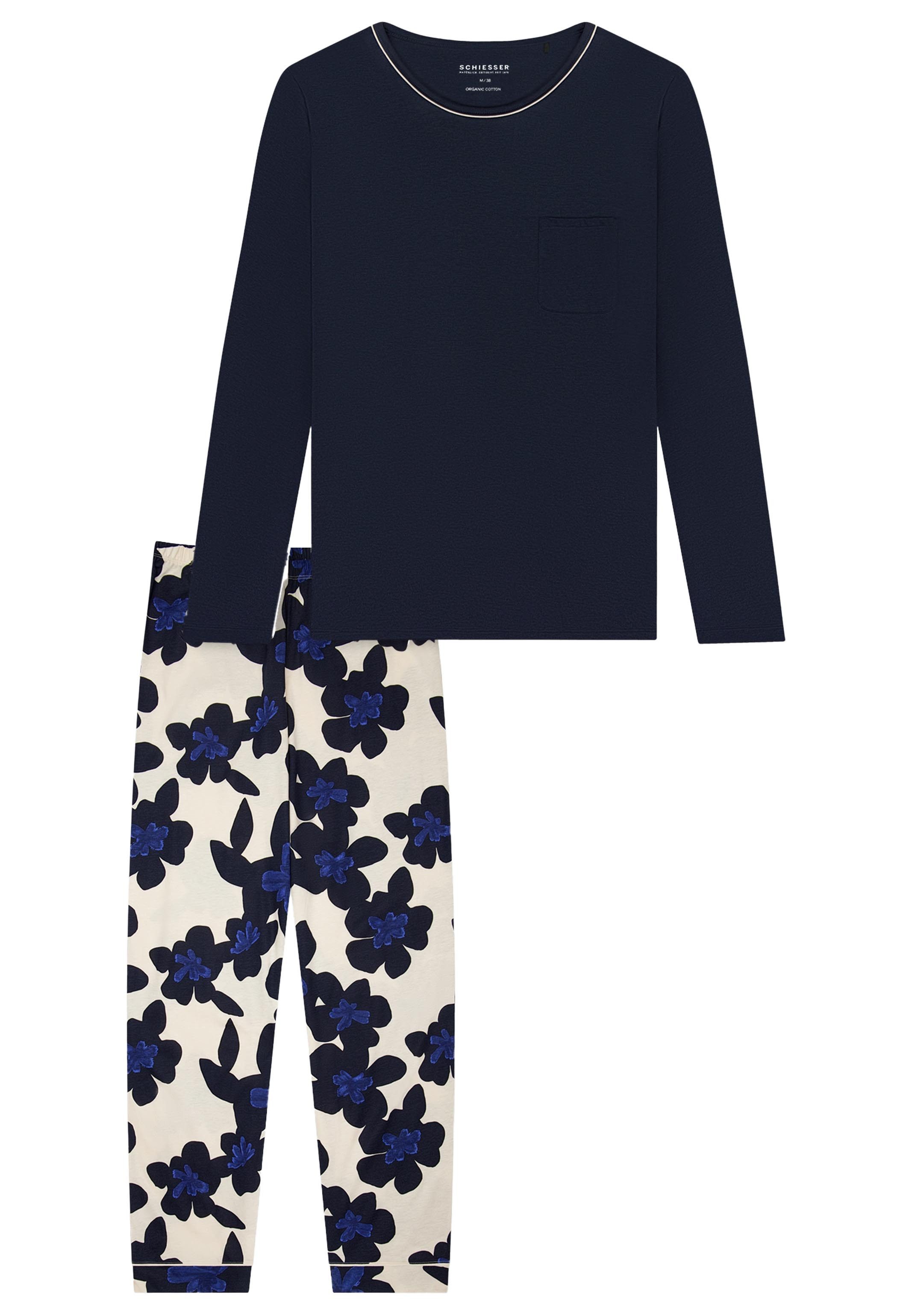 Schiesser Pyjama Comfort Nightwear (Set, 2 tlg) Schlafanzug - Atmungsaktiv günstig online kaufen