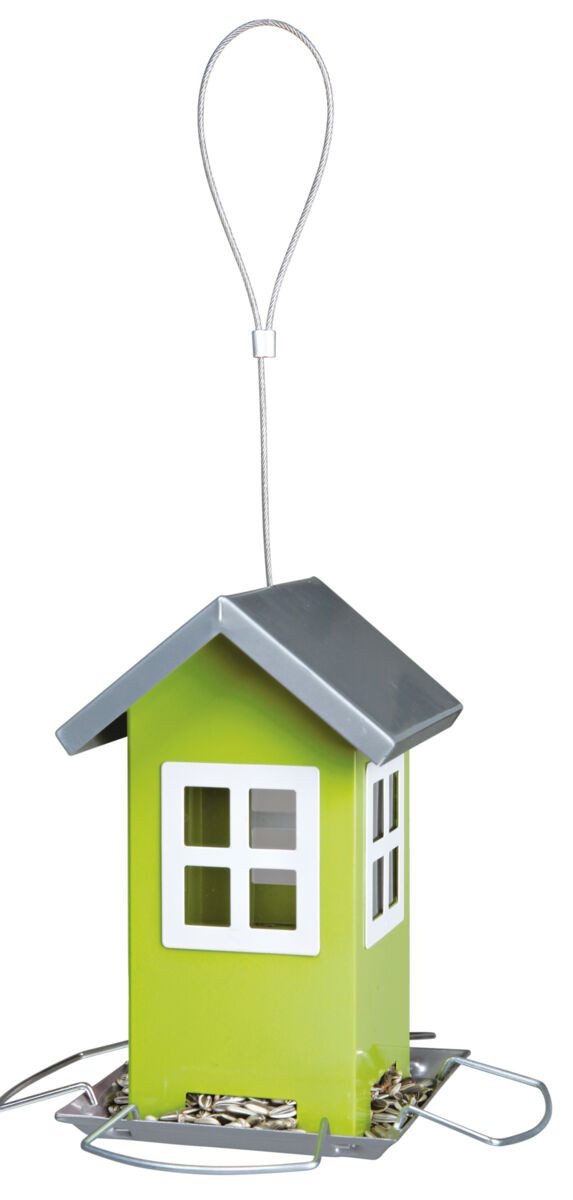 TRIXIE Futterspender Futterhaus - grün - 1.000 ml/20 cm