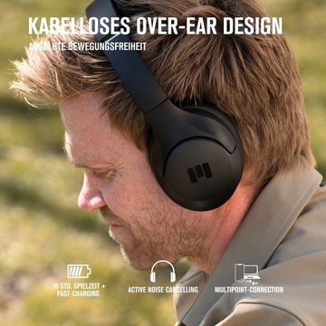MIIEGO MOOVE45i PRO Over-Ear-Kopfhörer (Siri, Google Assistant, Bluetooth, Active Noise Cancelling, Multipoint, Schnellladung, 70 Std. Akkulaufzeit)
