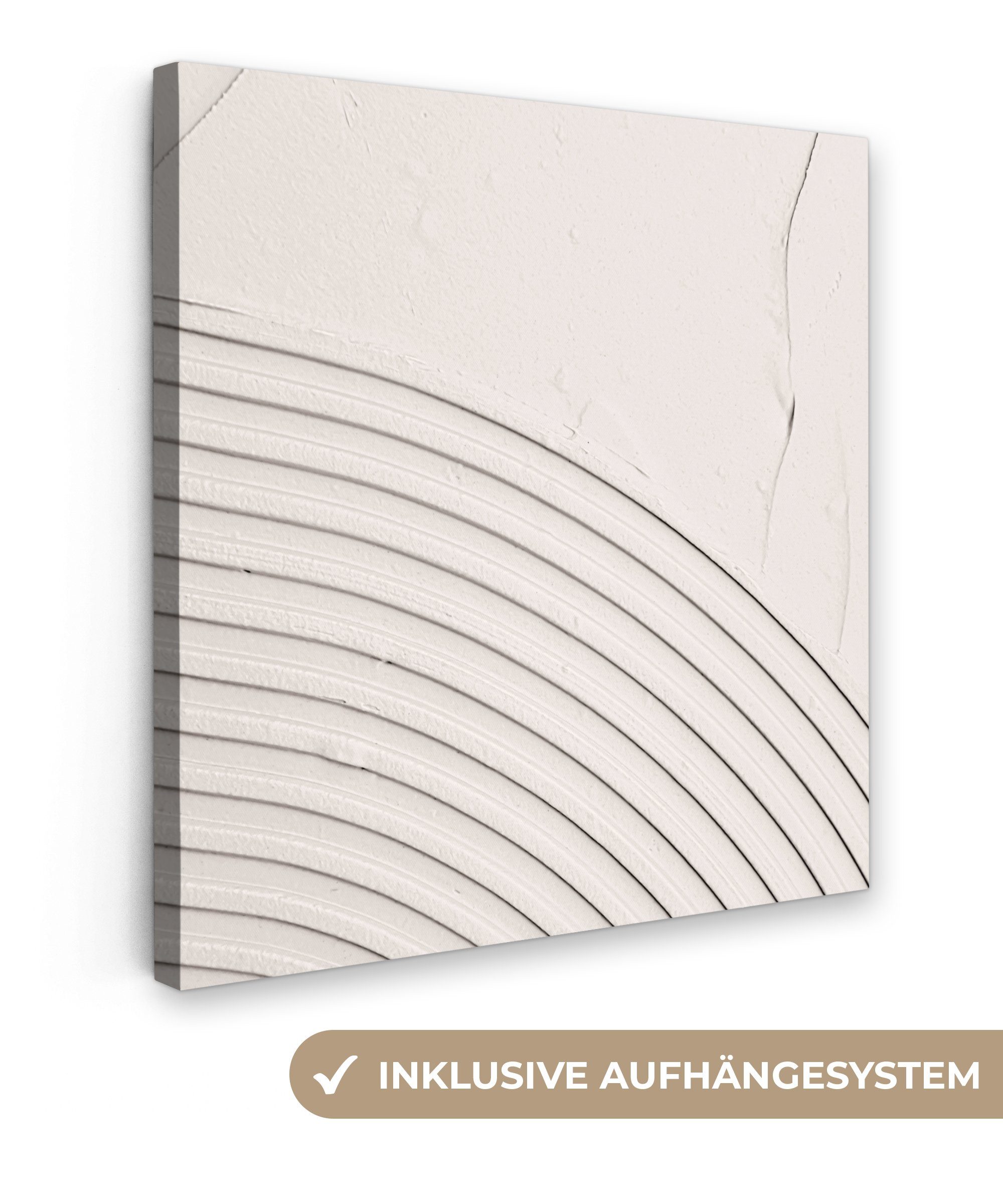 OneMillionCanvasses® Leinwandbild Kunst - Weiß - günstig online kaufen
