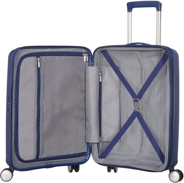 American Tourister® Hartschalen-Trolley Soundbox, 55 cm, 4 Rollen, Handgepäck-Koffer Reisegepäck Volumenerweiterung TSA-Zahlenschloss