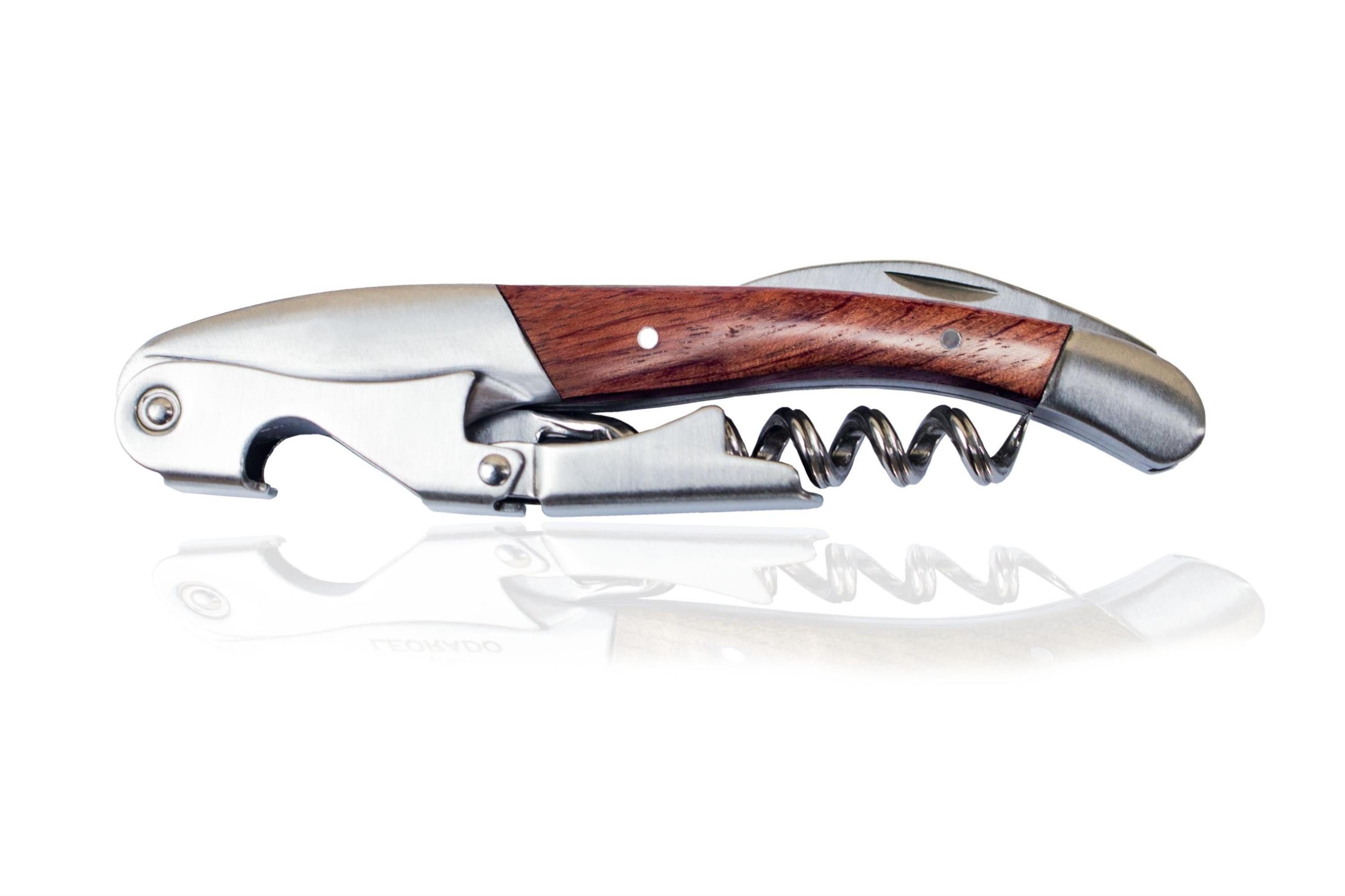 Korkenzieher Kellnermesser PADAUK Wein Flaschenöffner Profi Sommeliermesser
