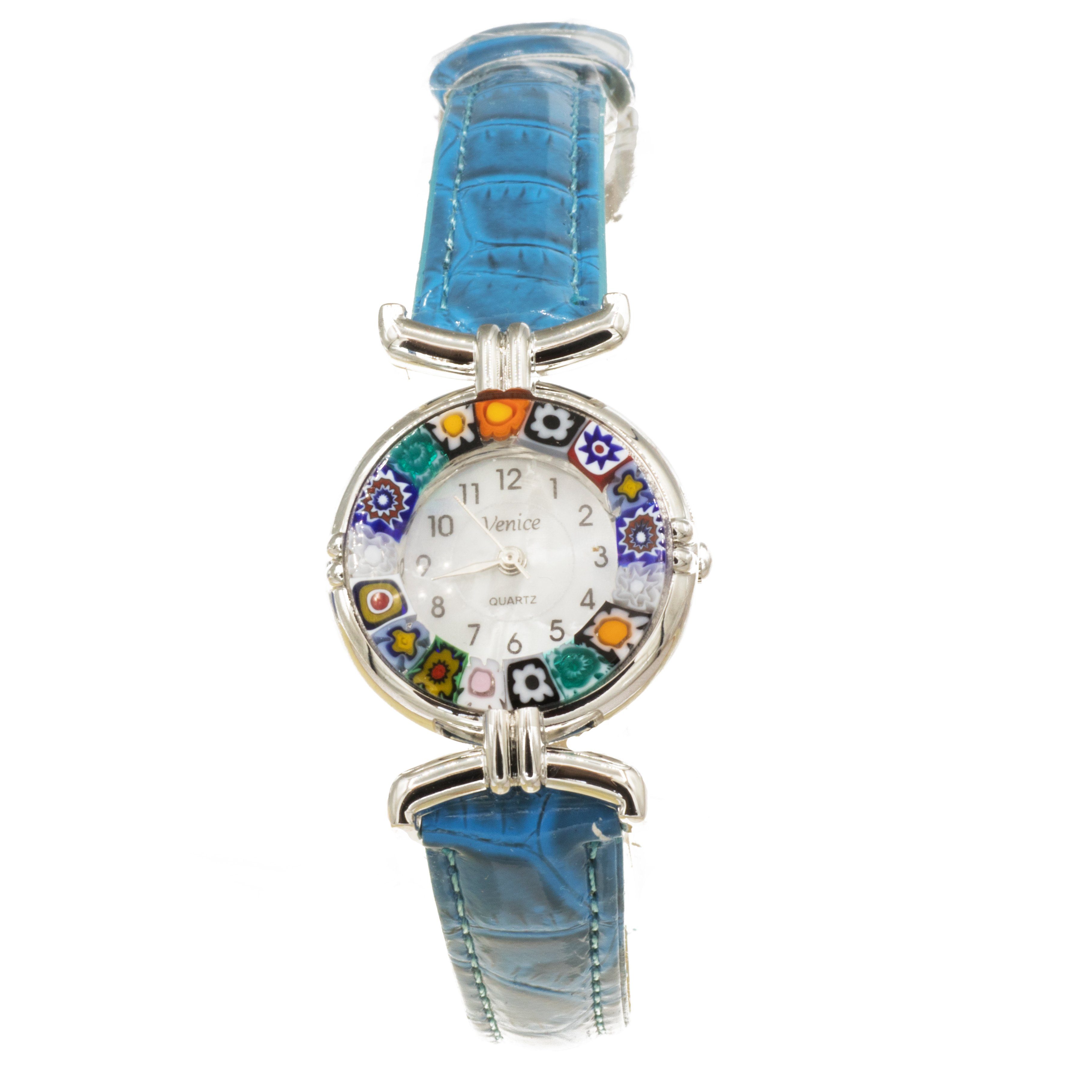 Bella Carina Quarzuhr »Damen Armband Uhr blau mit Millefiori Glas aus  Venedig« online kaufen | OTTO