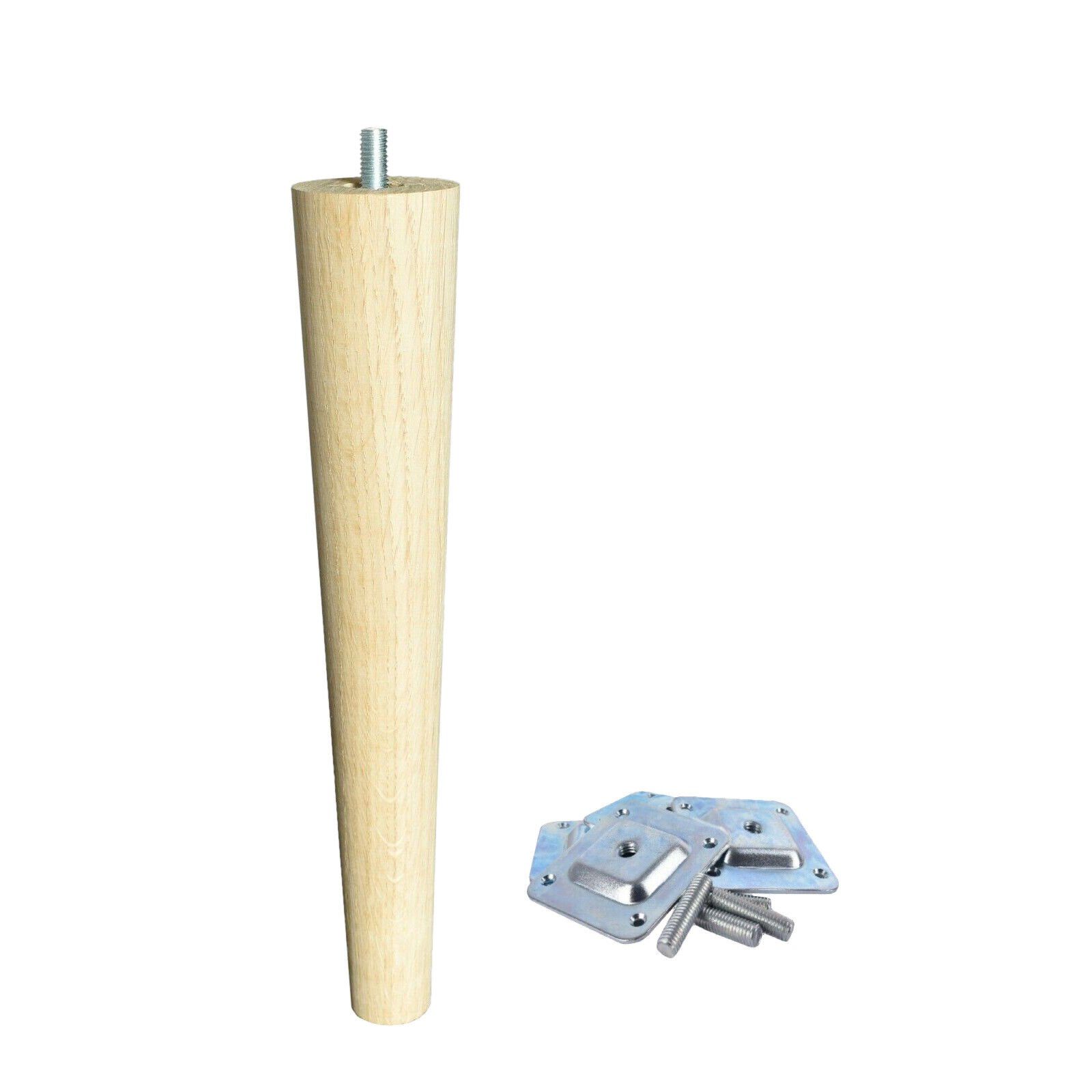 Prima-Online Möbelfuß Möbelfüße Holzfüße Eiche Sofafüße Möbelbeine Schräg/Gerade 10-25cm