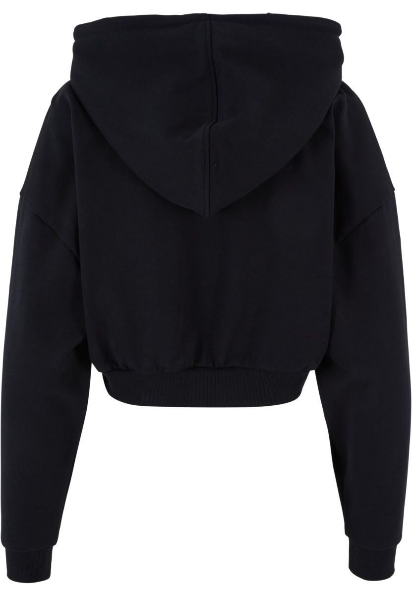 URBAN CLASSICS Kapuzenpullover Ladies Cropped Heavy Hoody Damen Kapuzenpulli