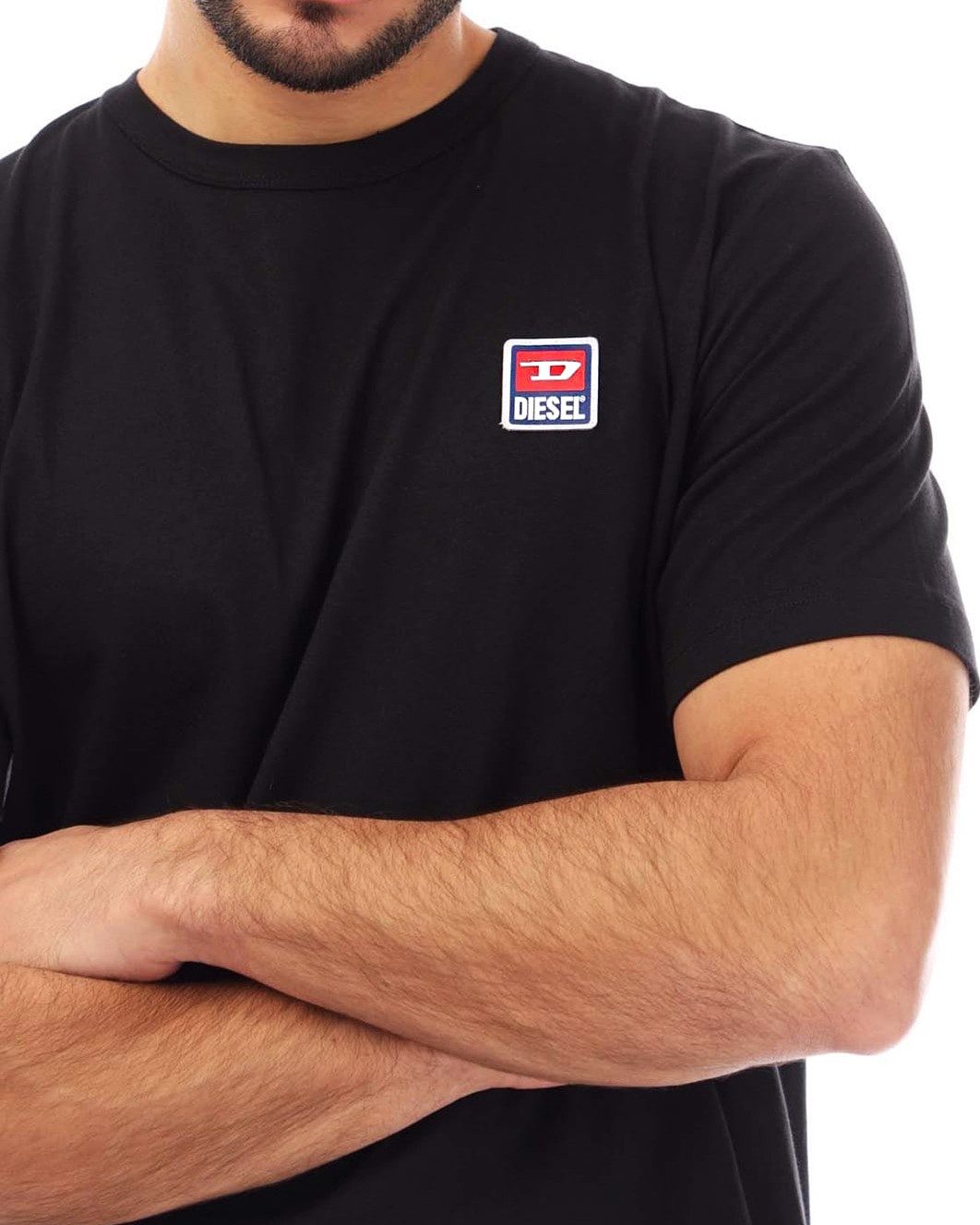 Diesel Rundhalsshirt Regular Fit mit Logo-Patch - T-JUST 16 günstig online kaufen