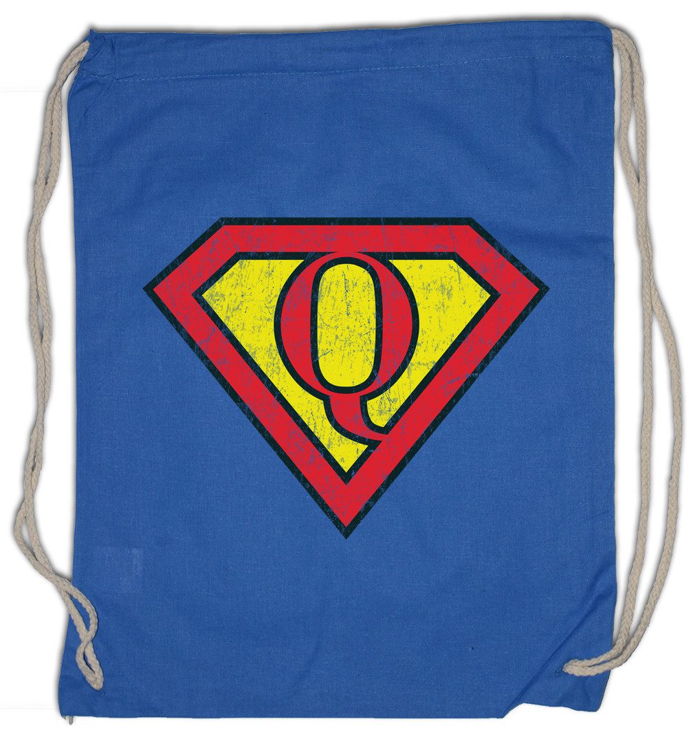 Turnbeutel Super Q Turnbeutel Buchstabe Initialen Vorname Nachname Man Fasching
