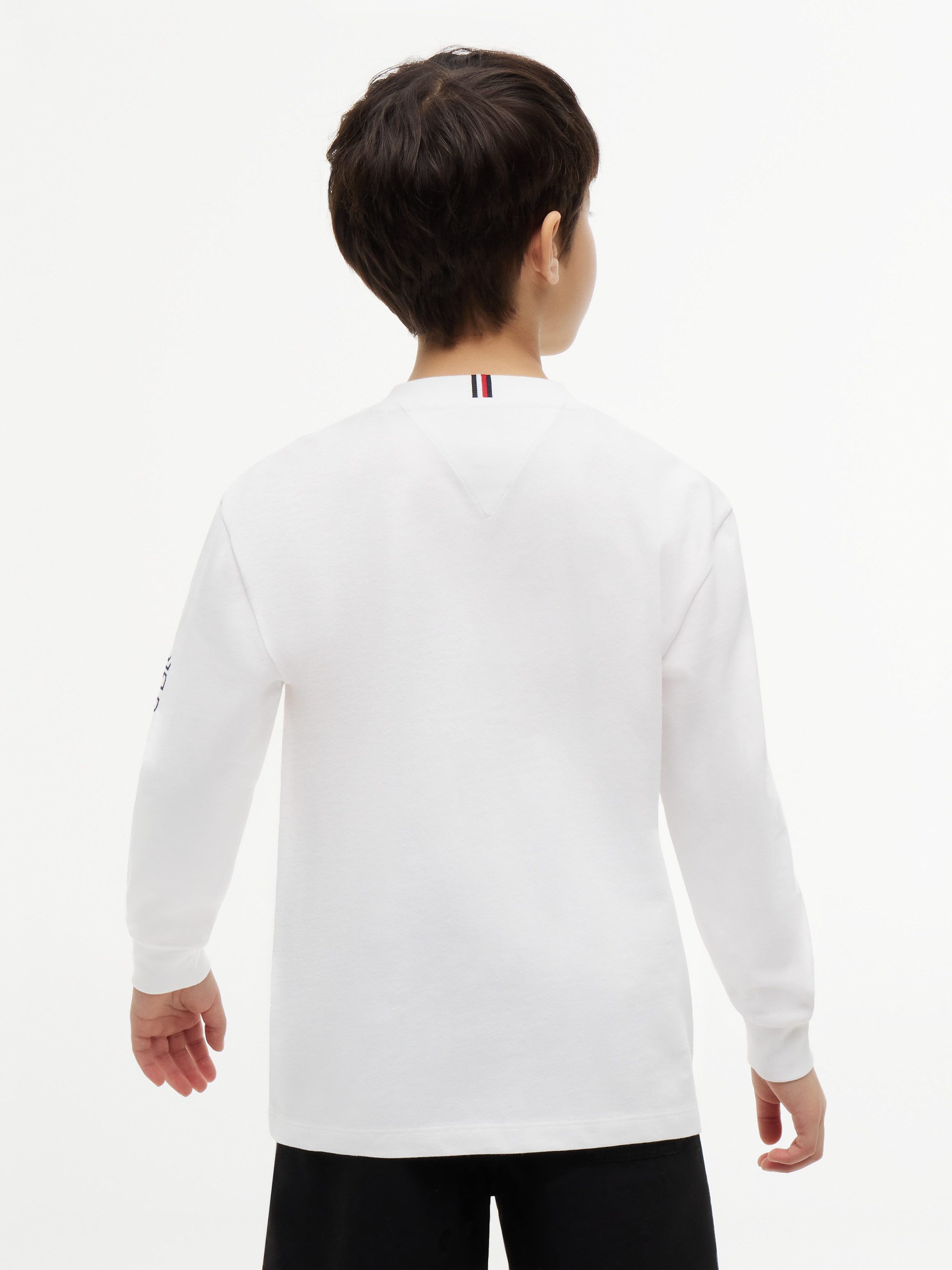 Tommy Hilfiger Langarmshirt Regular Fit, Kinder bis 16 Jahre, Druck auf einem Arm