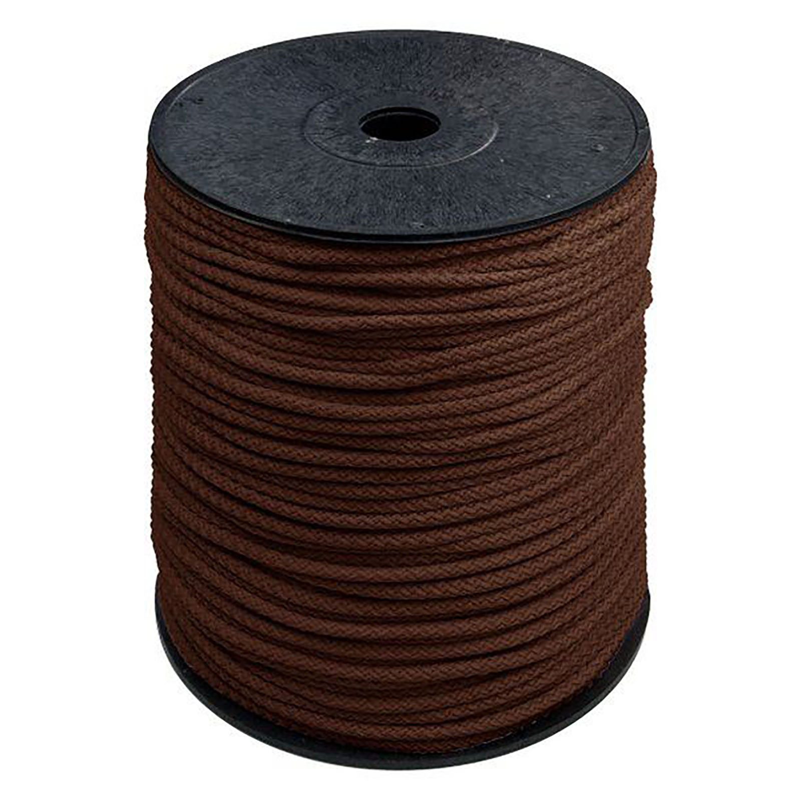 maDDma Seil 200m Polyester-Seil Ø 5,5mm, Farbwahl, braun
