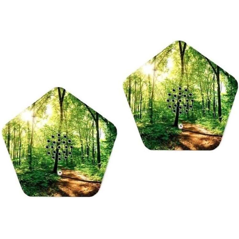 Olympia Wanddekoobjekt Sounds of Nature Vogelgesang Bachgeflüster Bergwiesen Meeresrauschen, 2er Pack Naturklänge Box Entspannung Soundbox Musikbox Bewegungssensor