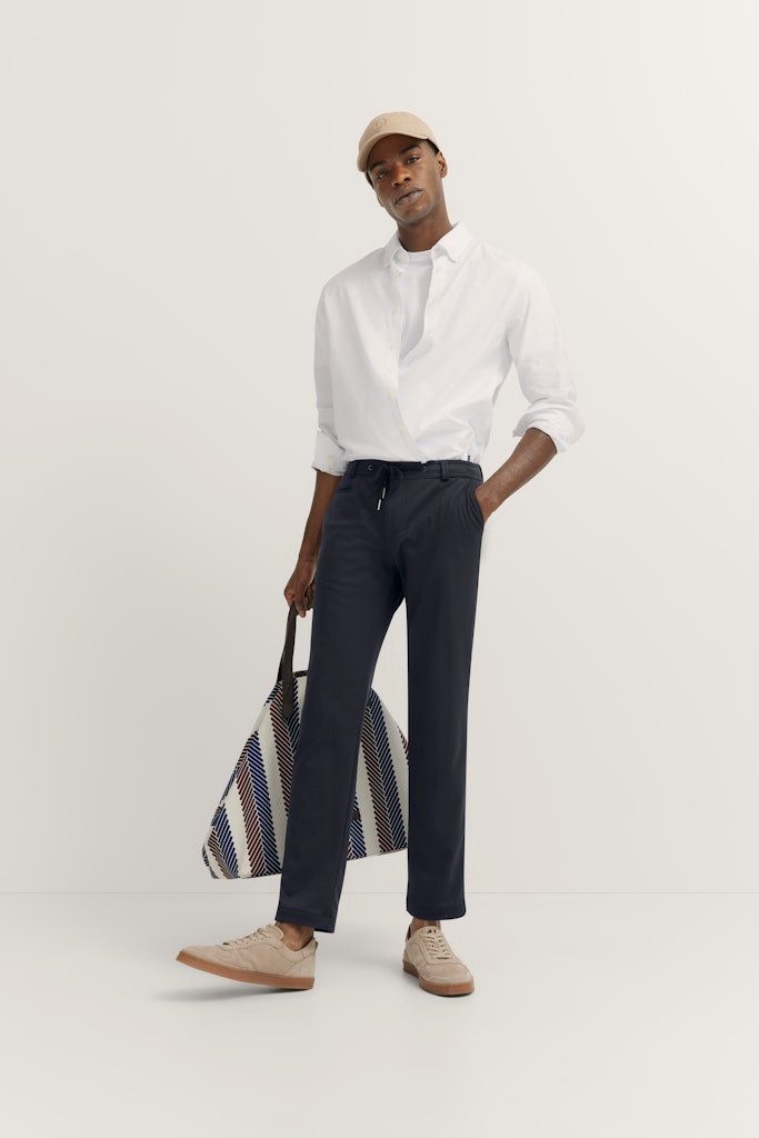 bugatti Schlupfchinohose 4036-36827 Flexcity Slim Fit Kordelzug günstig online kaufen