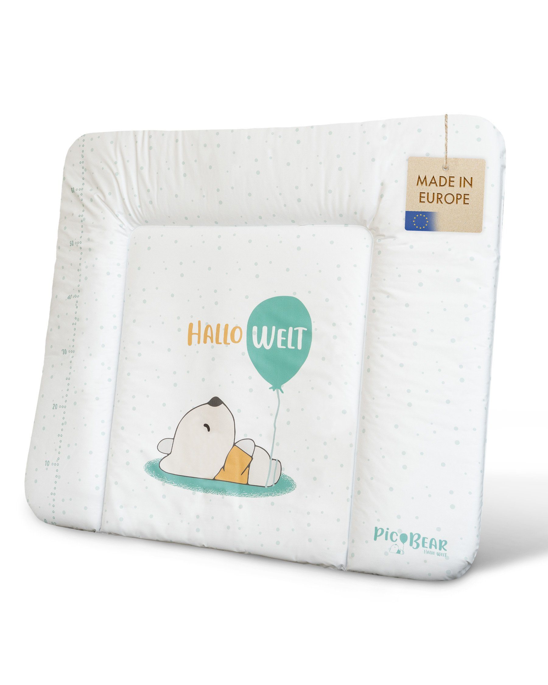 Wickelauflage 50x70 Cm Mit Lineal - Abwaschbare Baby Wickelunterlage