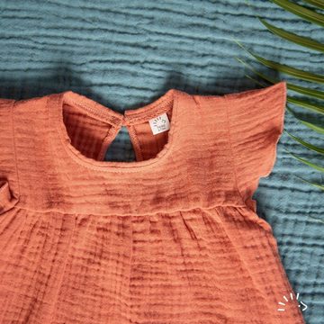 Popolini Tunikashirt Musselin Baby Tunika Shirt Lena ver.Farben Musselin. Leicht, Luftig, perfekt für Sommer, Made in EU