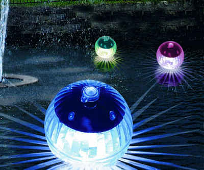 Spetebo LED Teichleuchte Светильники для пруда mit Farbwechsel - 4er Set, Farbwechsel, LED, Farbwechsel, Kugelleuchte Gartenbeleuchtung Solar-Kugeln