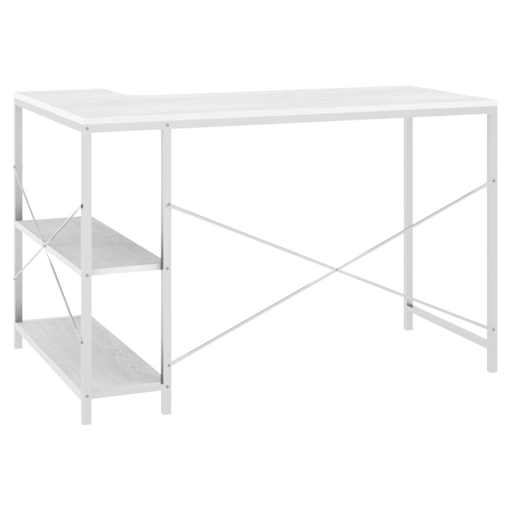 furnicato Weiß Computertisch Schreibtisch cm 110x72x70 Holzwerkstoff