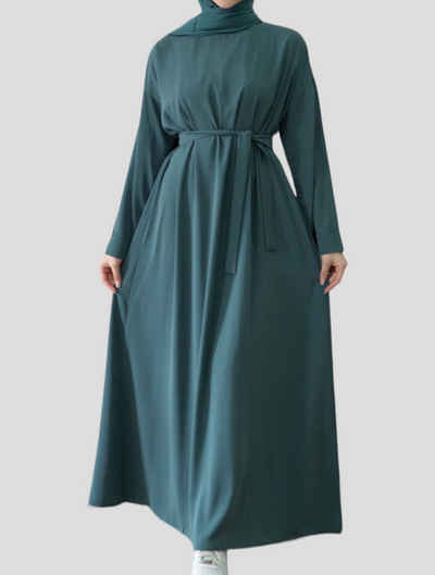 Aymasal Maxikleid Ballonkleid Abaya Afifa Medina Seide